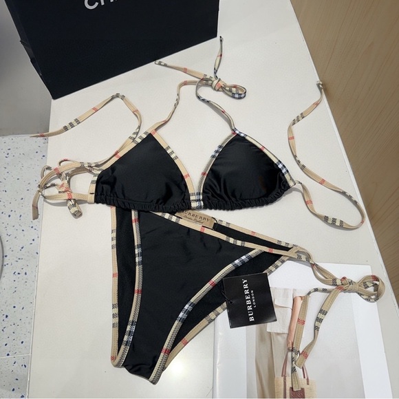 Meet the Posher Other - Burberry swimsuits